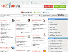 Tablet Screenshot of freeadnyc.com